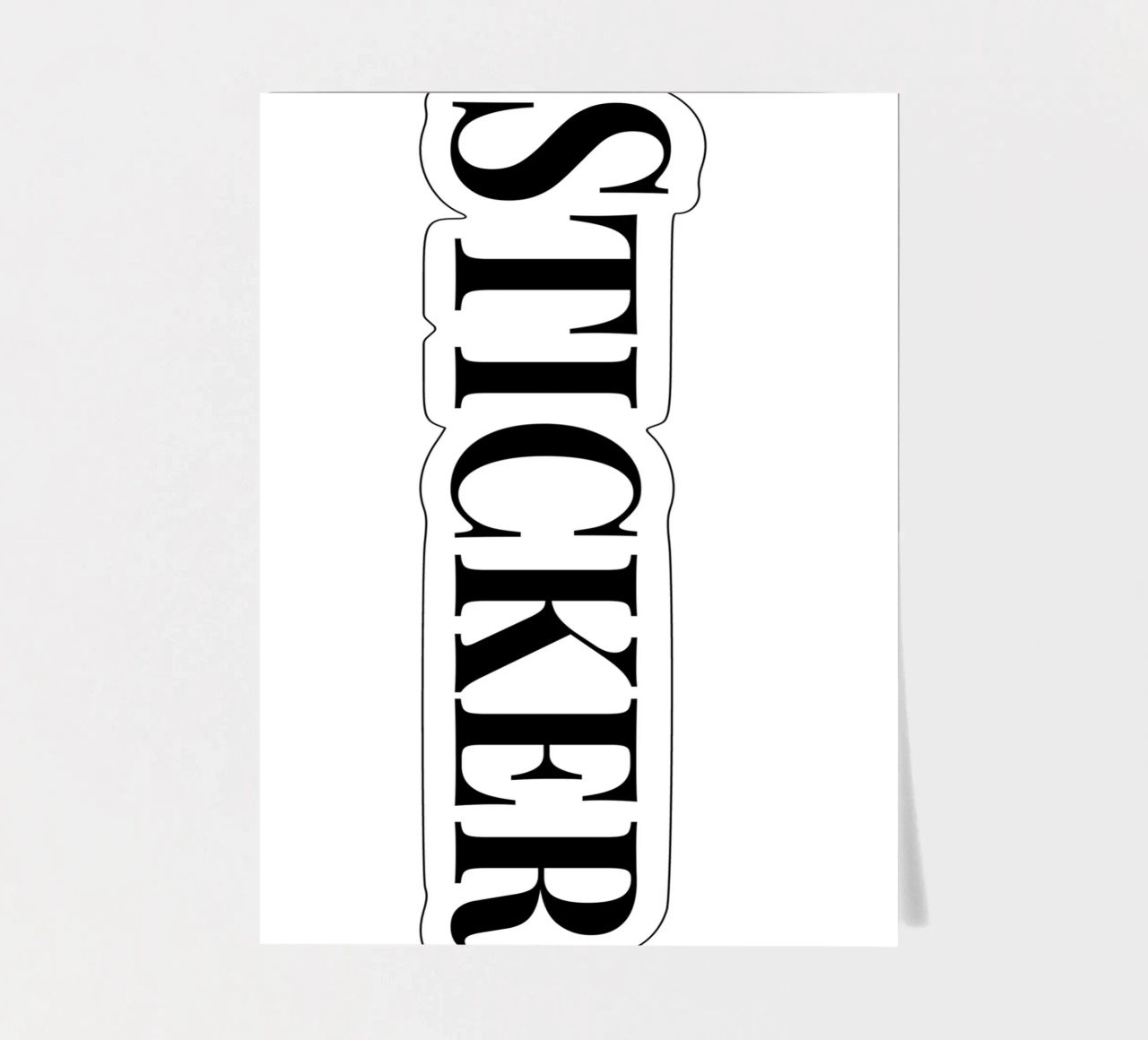 Sticker - The Minimalist Stickerbogen von The Minimalist
