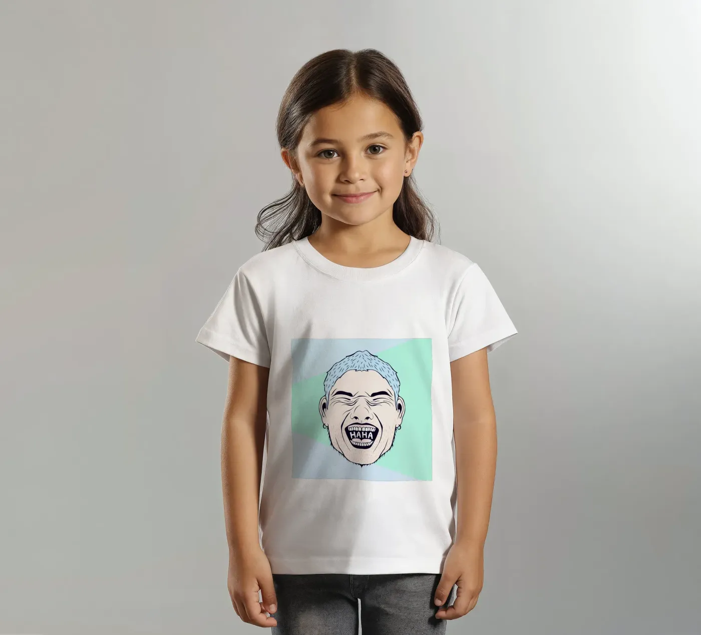 Haha t-shirt bambini da Ruei