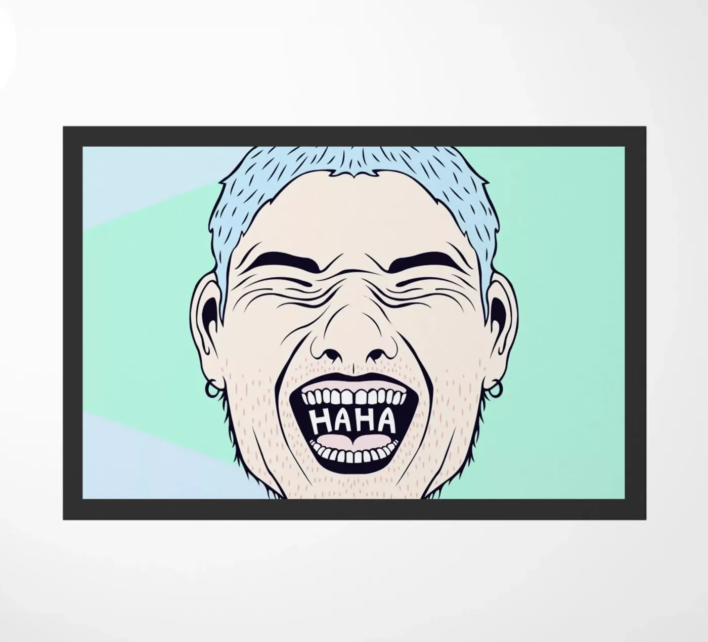 Haha doormat by Ruei