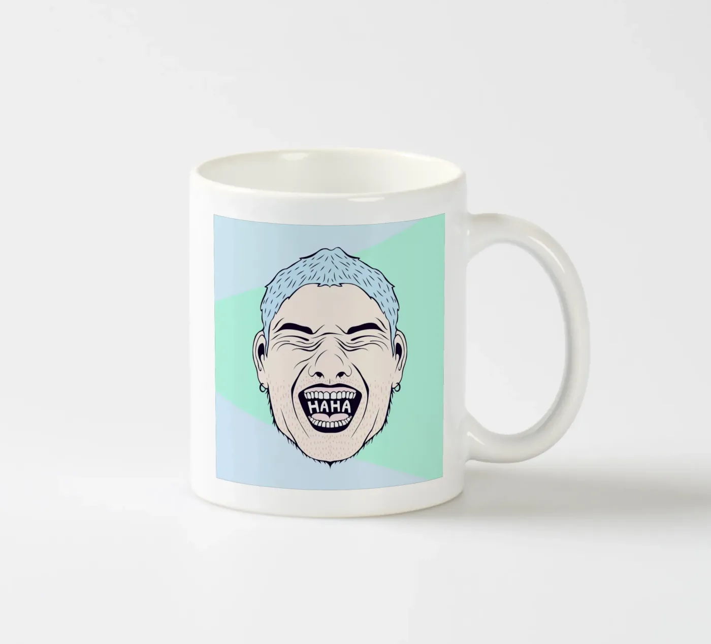 Haha ceramic mug by Ruei