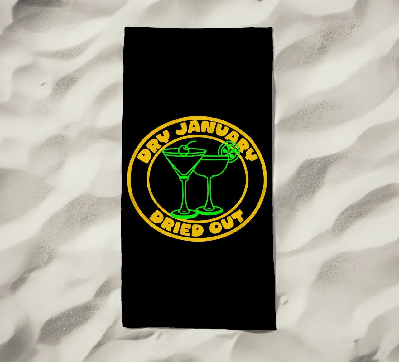 Le mois de janvier s'est asséché Le mois de janvier s'est asséché serviette de plage de sillyindustries
