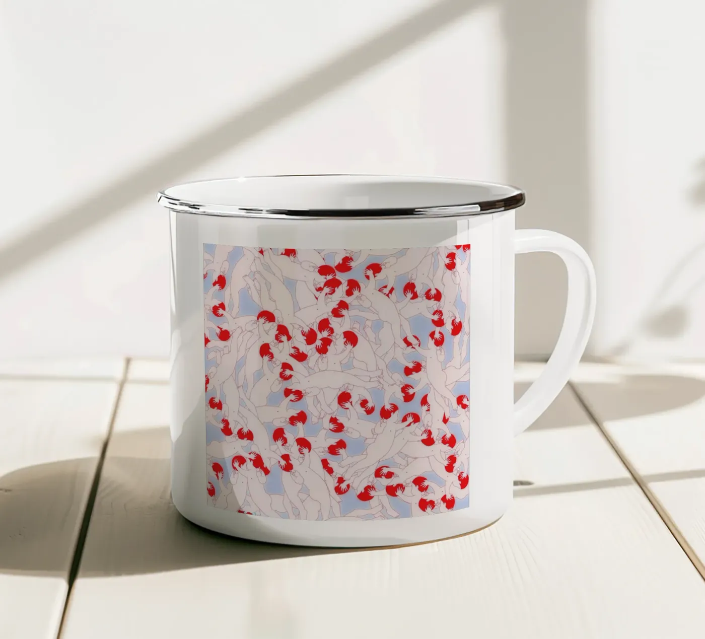 Mind Control enamel mug by Ruei