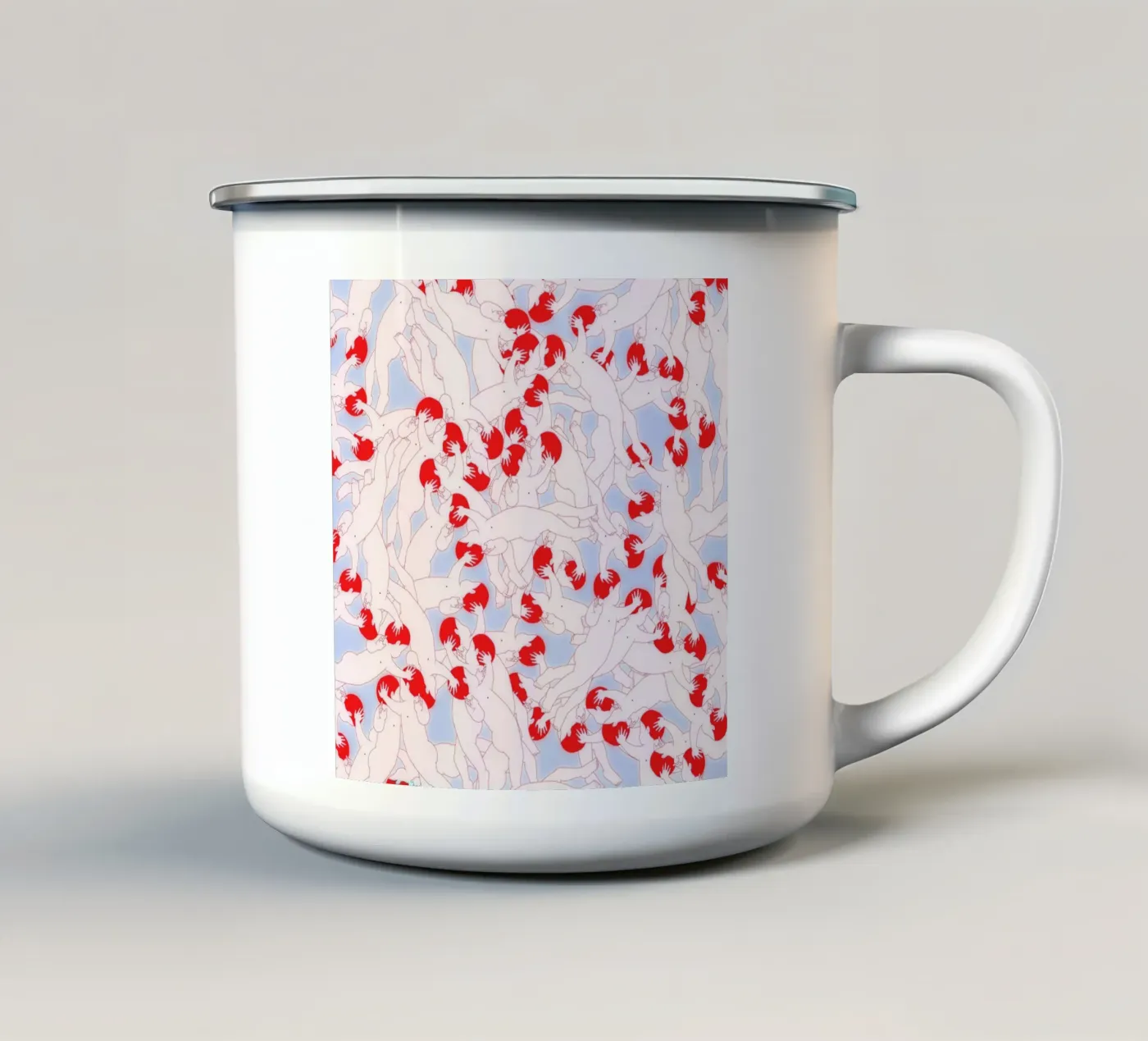 Mind Control enamel mug by Ruei