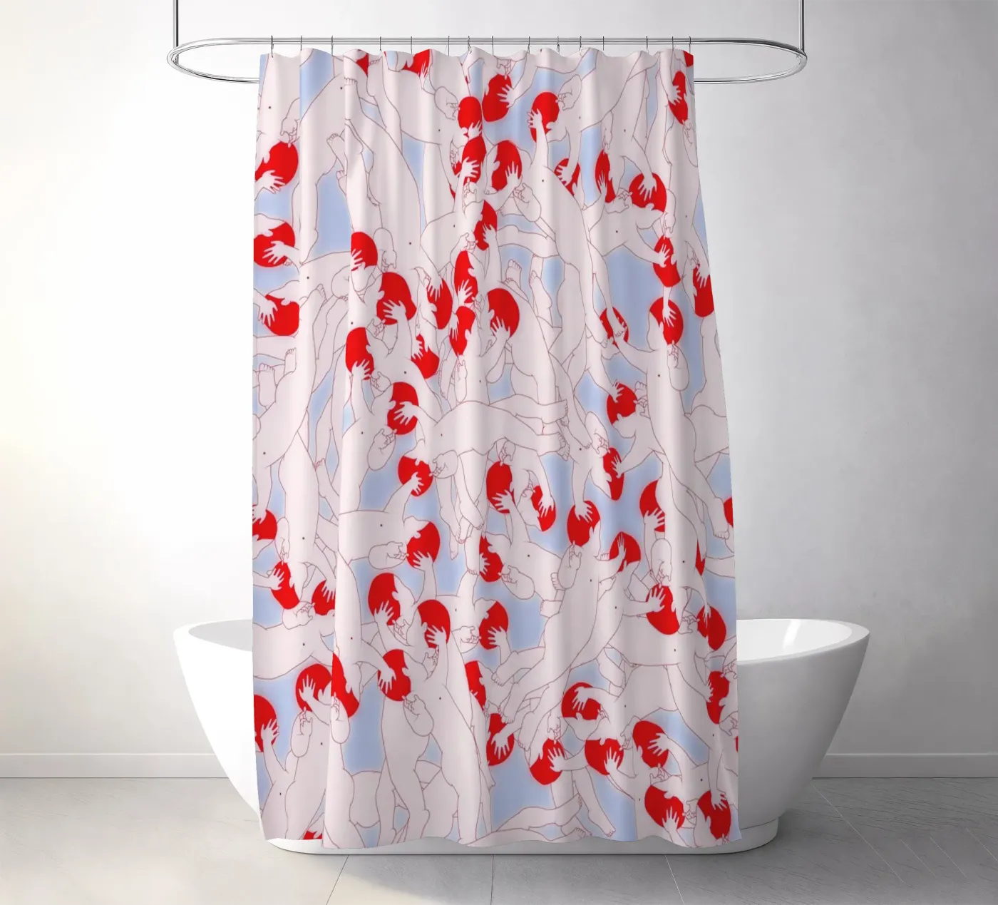 Mind Control Duschvorhang von Ruei