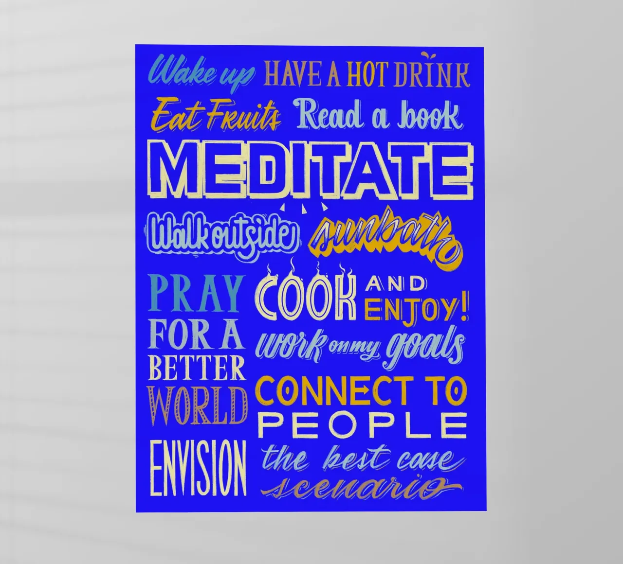 Daily routine pellicola backlit da Glettering