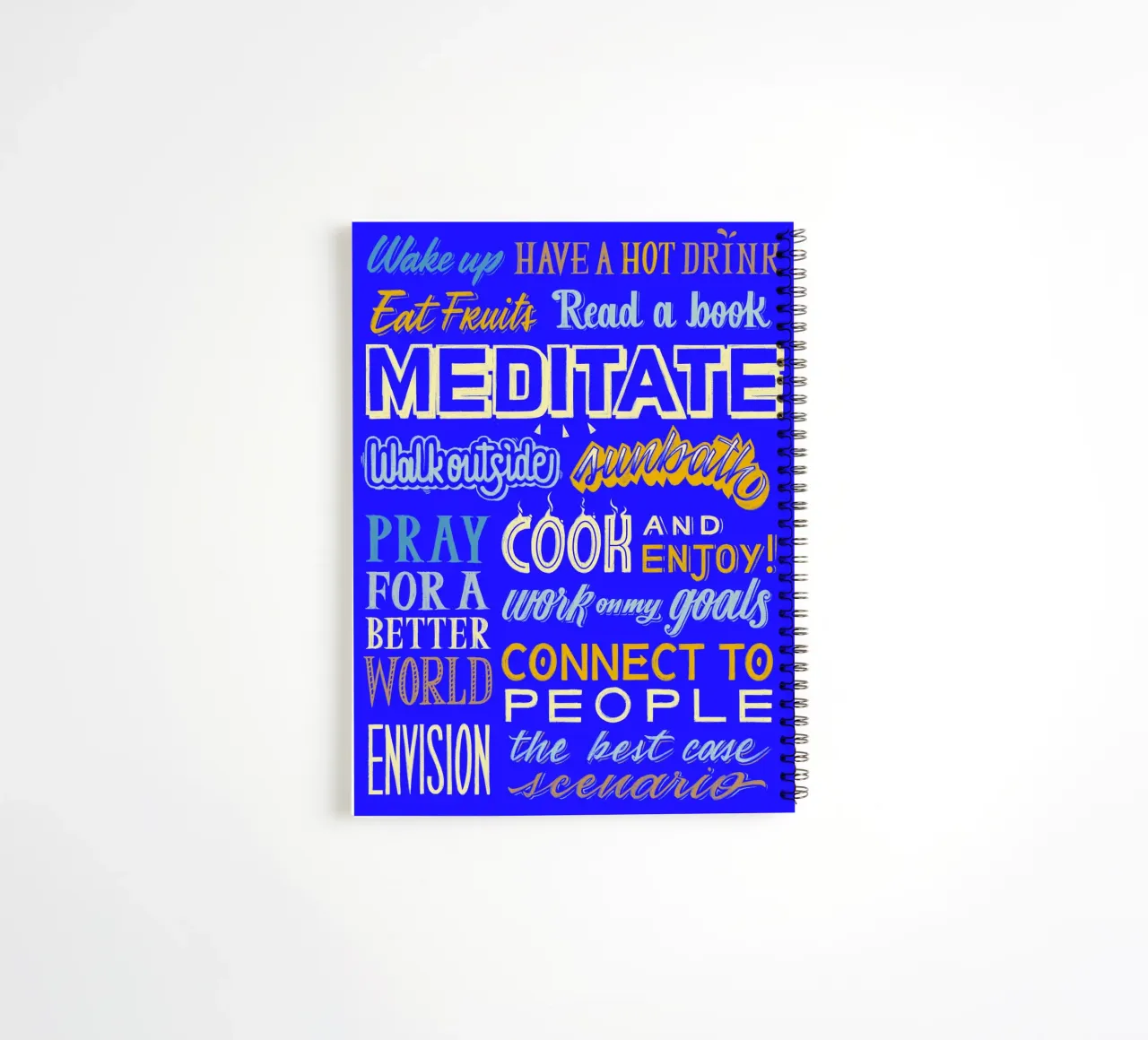 Daily routine spiral notebook by Glettering