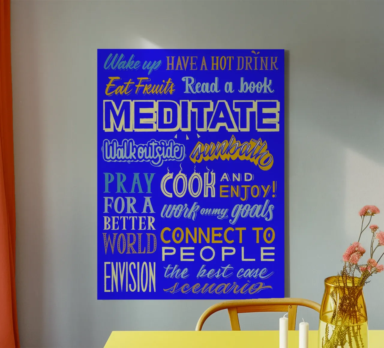 Daily routine tela da Glettering