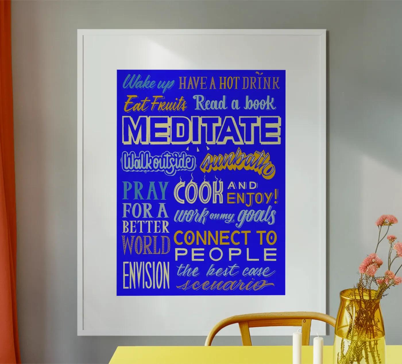 Daily routine poster by Glettering