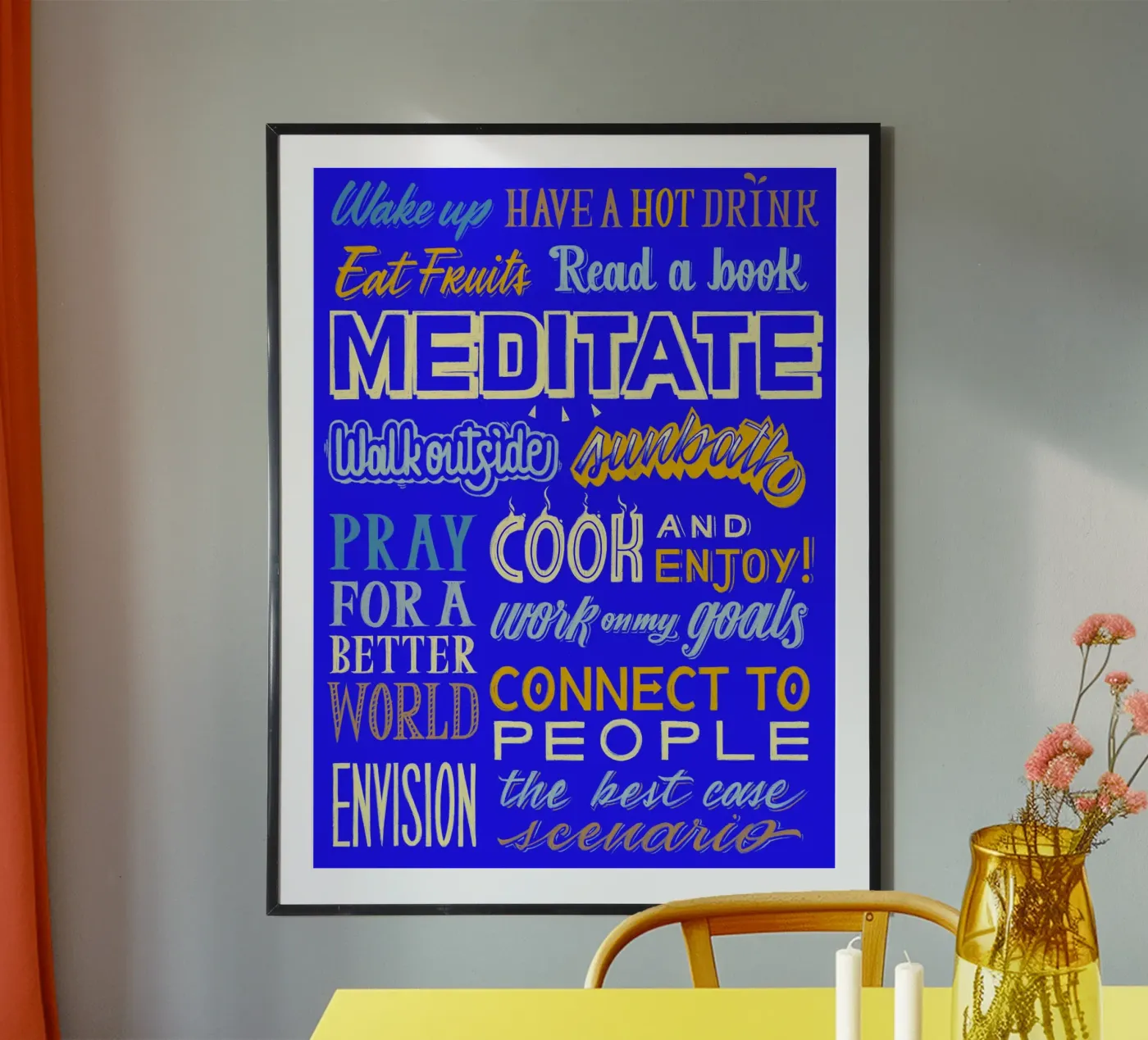 Daily routine poster by Glettering