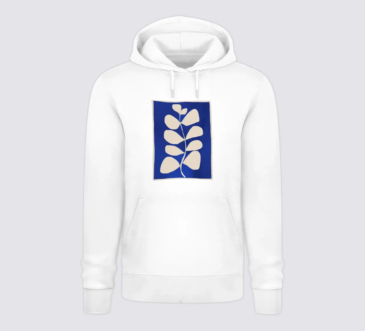 Minimal astratto -Pianta 3-2 Blu cobalto felpa con cappuccio da ThingDesign