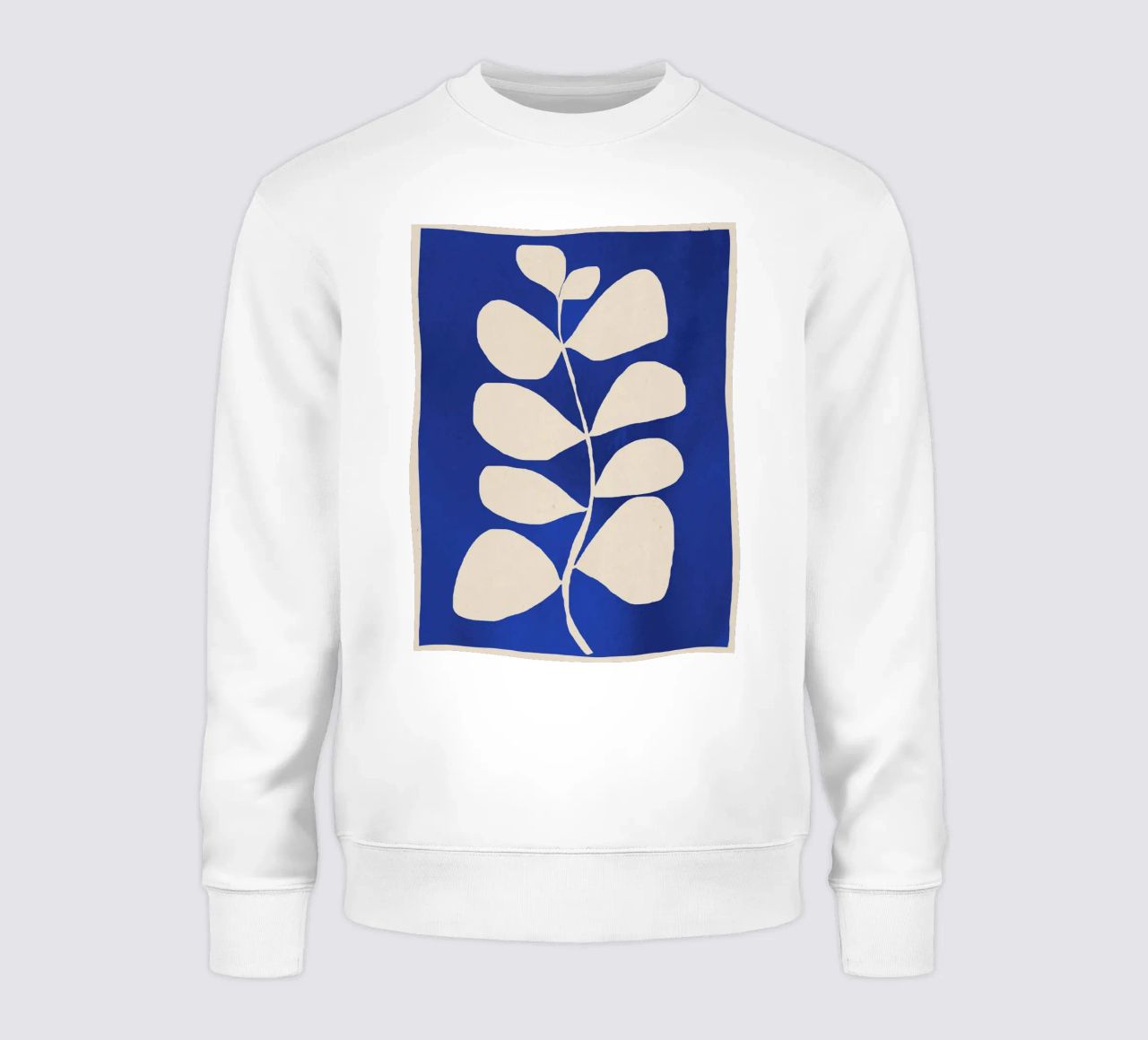 Minimal astratto -Pianta 3-2 Blu cobalto felpa da ThingDesign