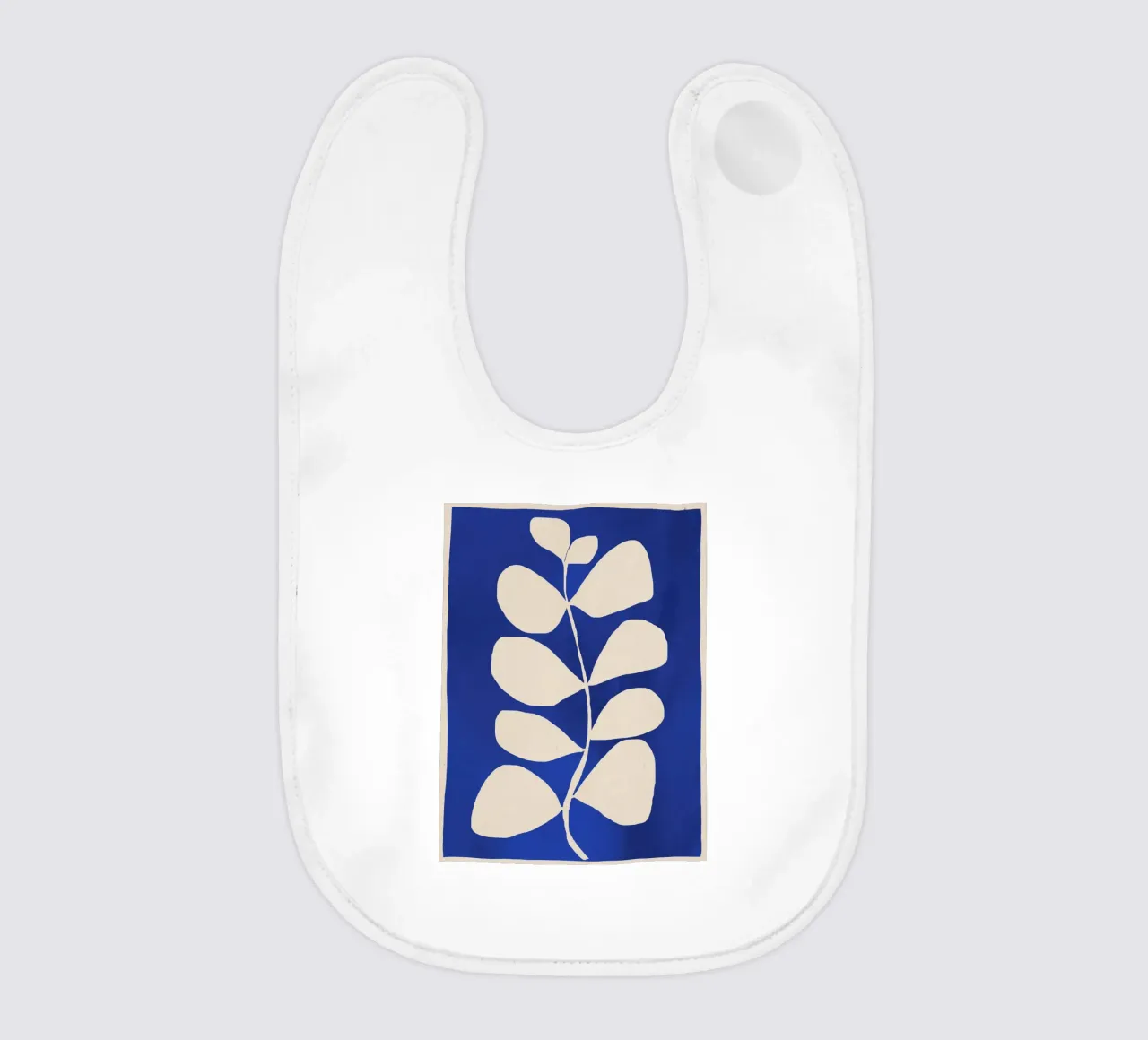 Minimal astratto -Pianta 3-2 Blu cobalto bavaglino da ThingDesign