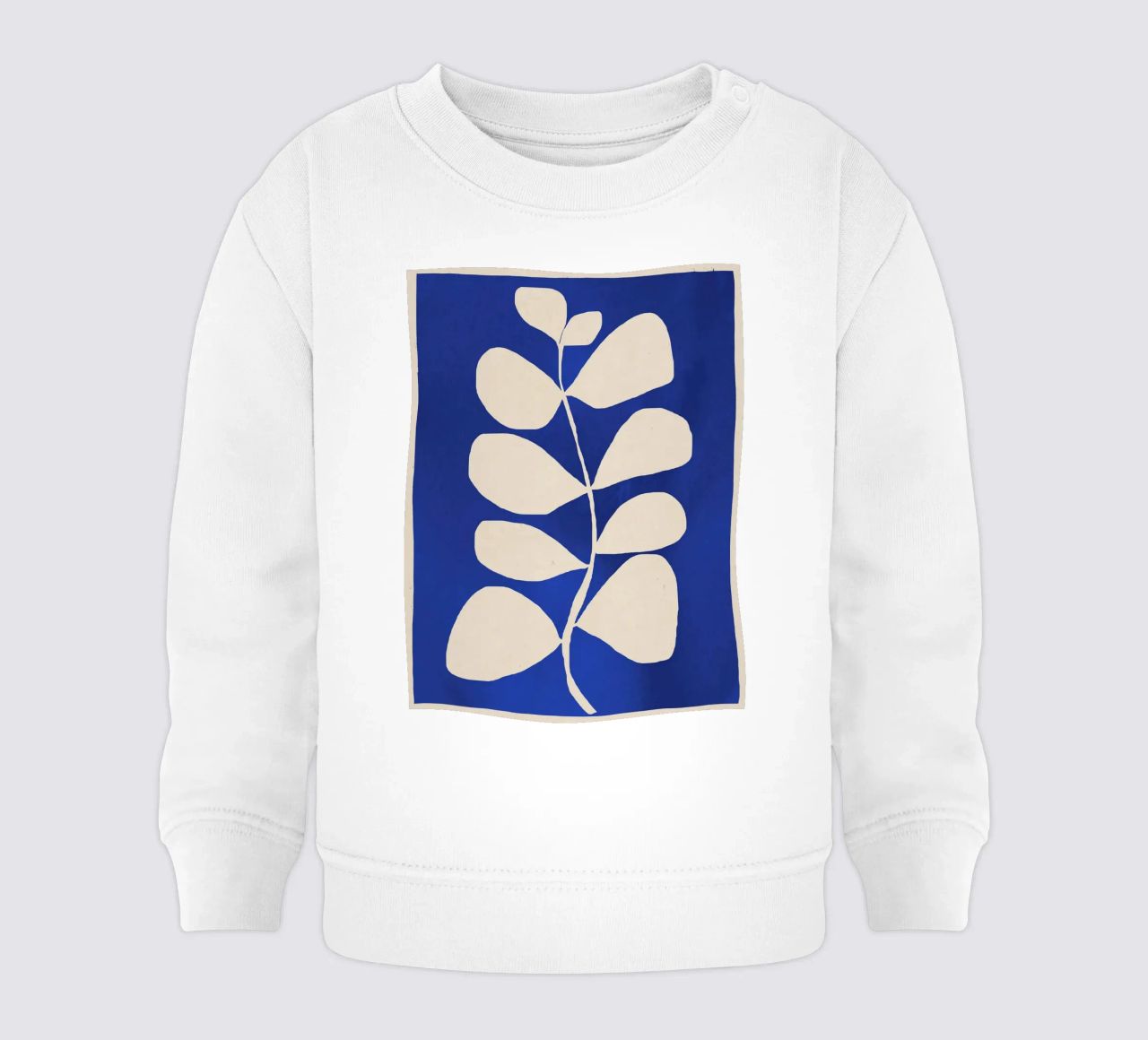 Minimal astratto -Pianta 3-2 Blu cobalto felpa neonato da ThingDesign