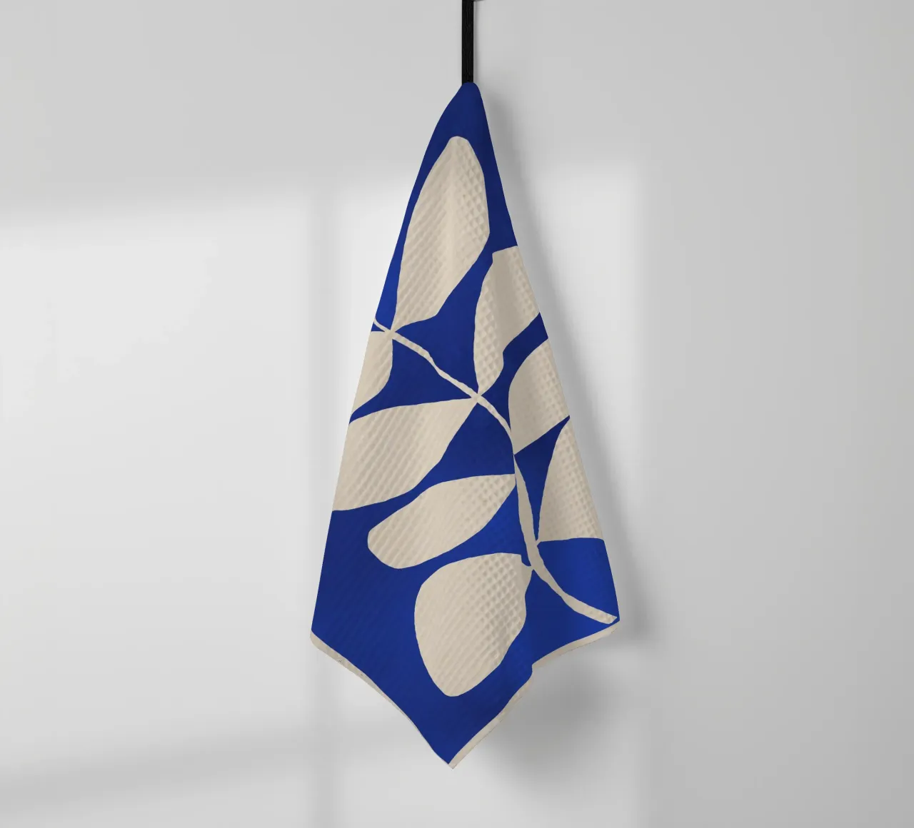 Abstrait Minimal - Plante 3-2 Bleu cobalt torchon de ThingDesign