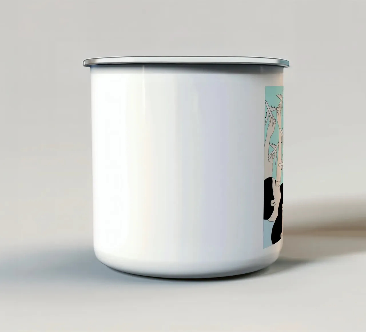 Fly Free tazza in smalto da Ruei