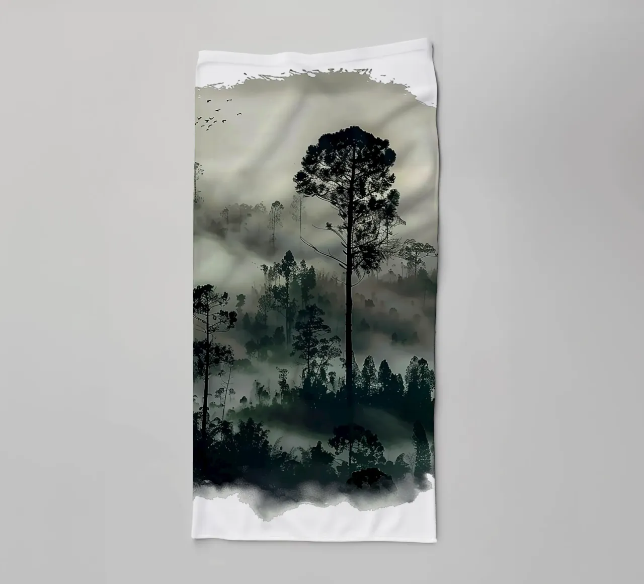 Mist emerge - sweeping hills, icon asciugamano da bagno da The Quiet Senju