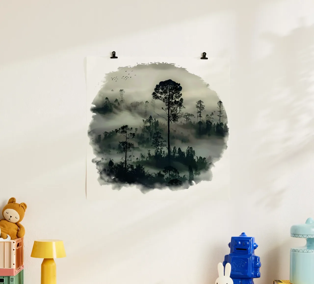 Mist emerge - sweeping hills, icon carta hahnemühle da The Quiet Senju