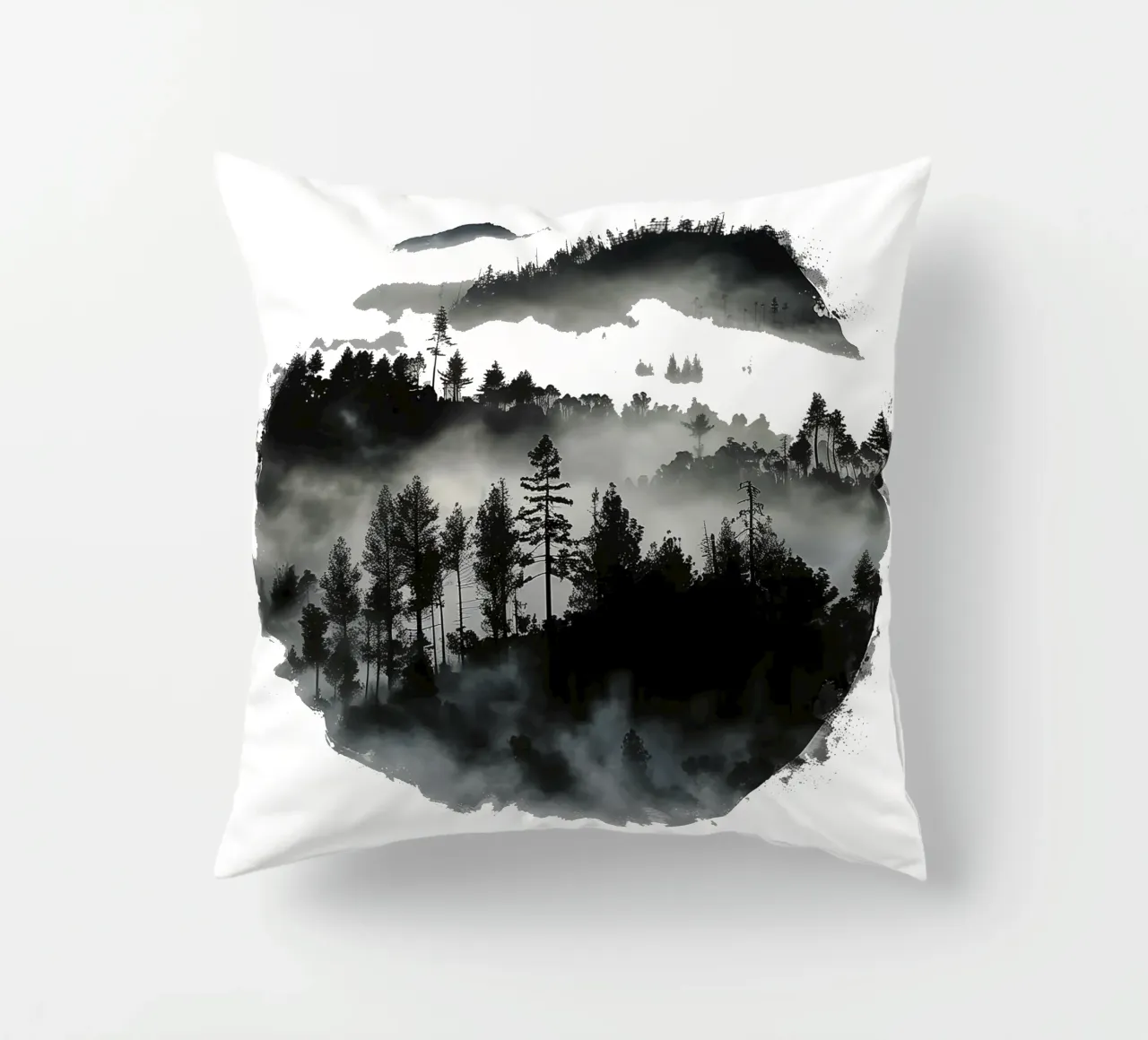Mist emerge 2 - sliced, icon cuscino da The Quiet Senju