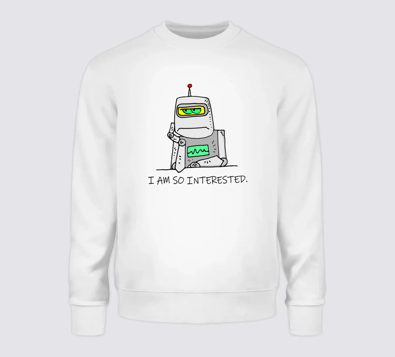 Robot disinteressato felpa da sillyindustries