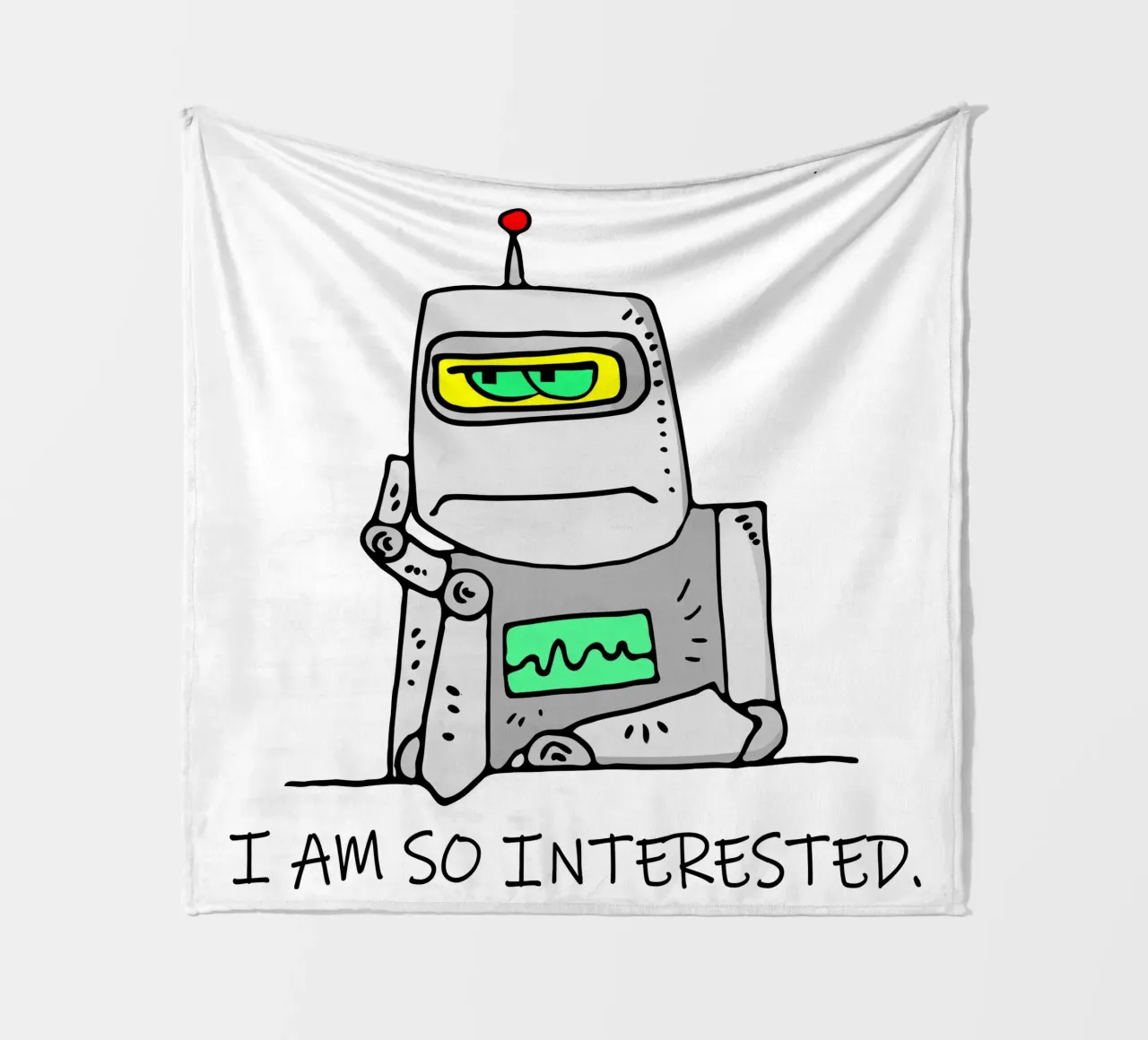 Robot disinteressato coperta in pile da sillyindustries