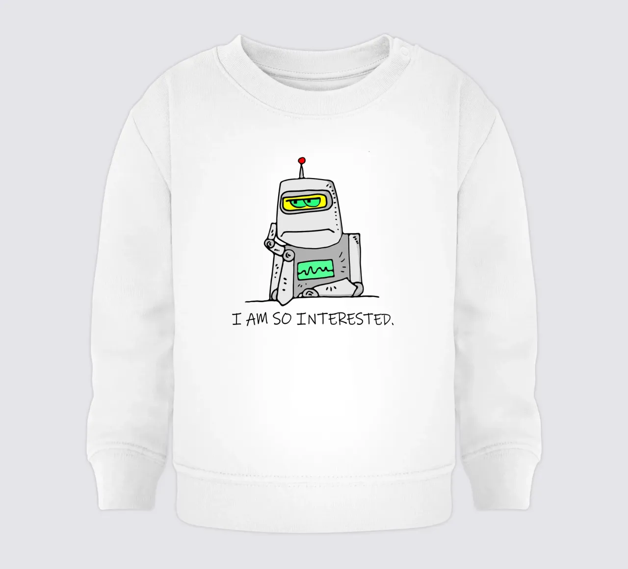 Robot disinteressato felpa neonato da sillyindustries