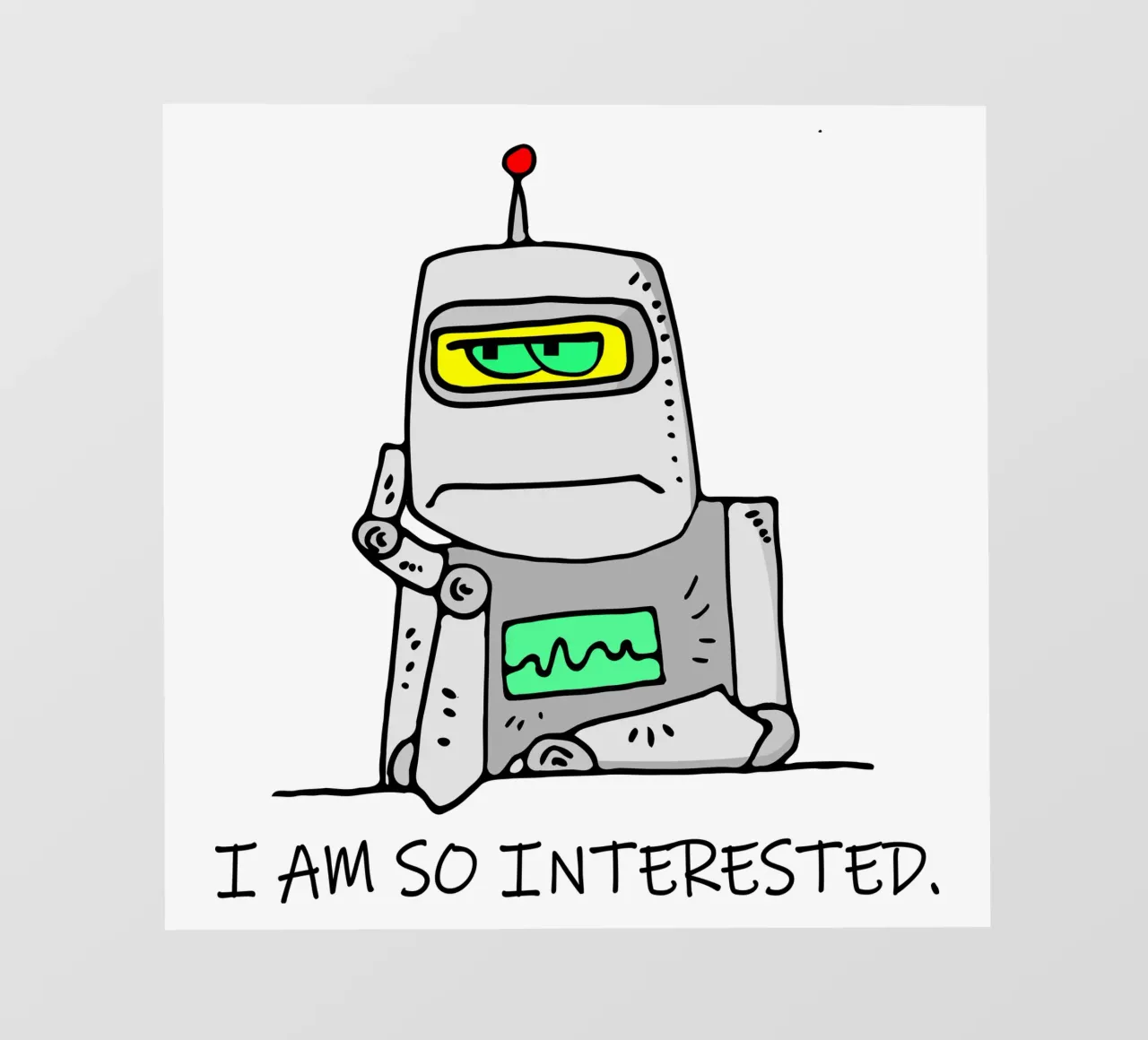 Robot disinteressato telo in pvc da sillyindustries