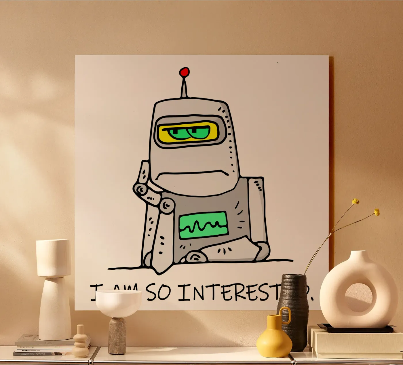 Robot disinteressato plexiglass da sillyindustries