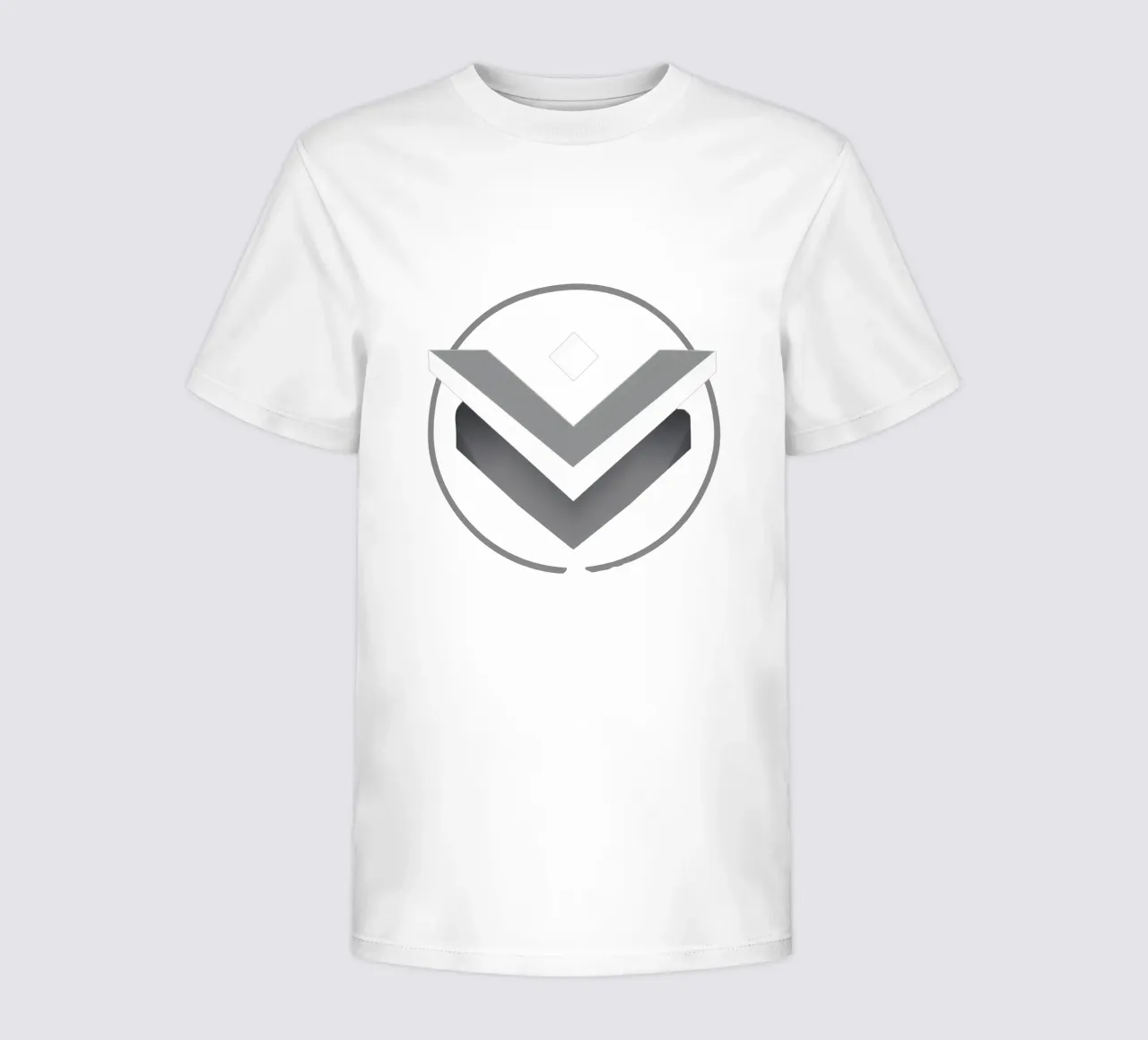 Representación visual de un logotipo geométrico con s camiseta para niños de DesignDoodle