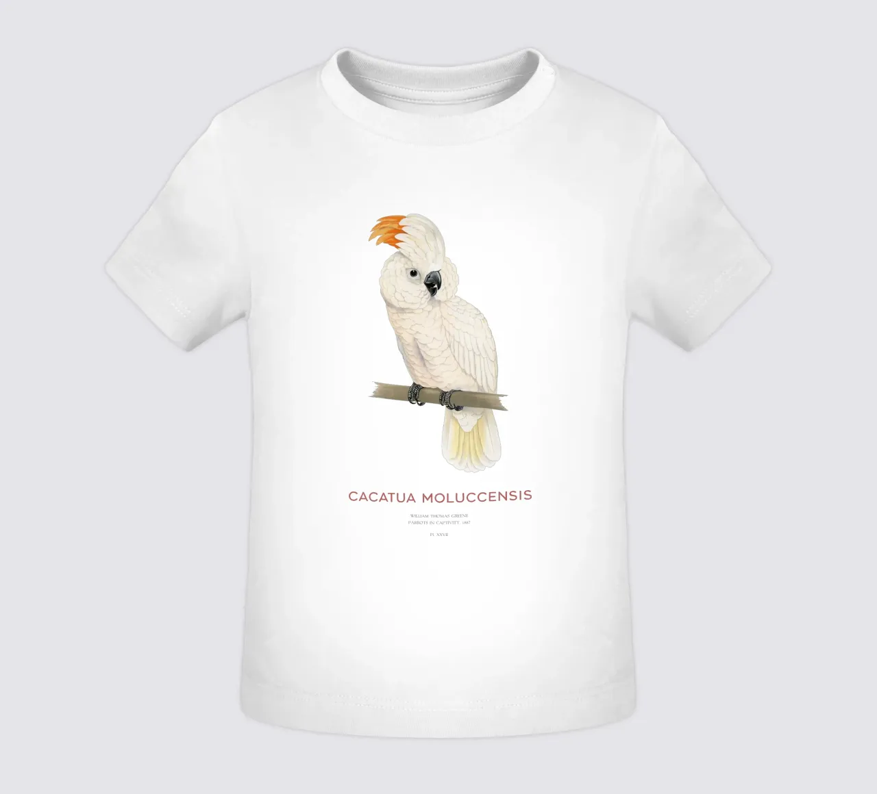 Moluccan cockatoo or Cacatua moluccensis maglietta neonato da Vintagrafica