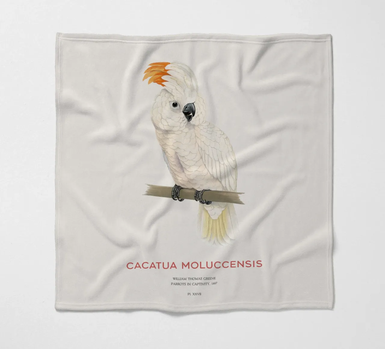 Molukkenkakadu oder Cacatua moluccensis Fleecedecke von Vintagrafica