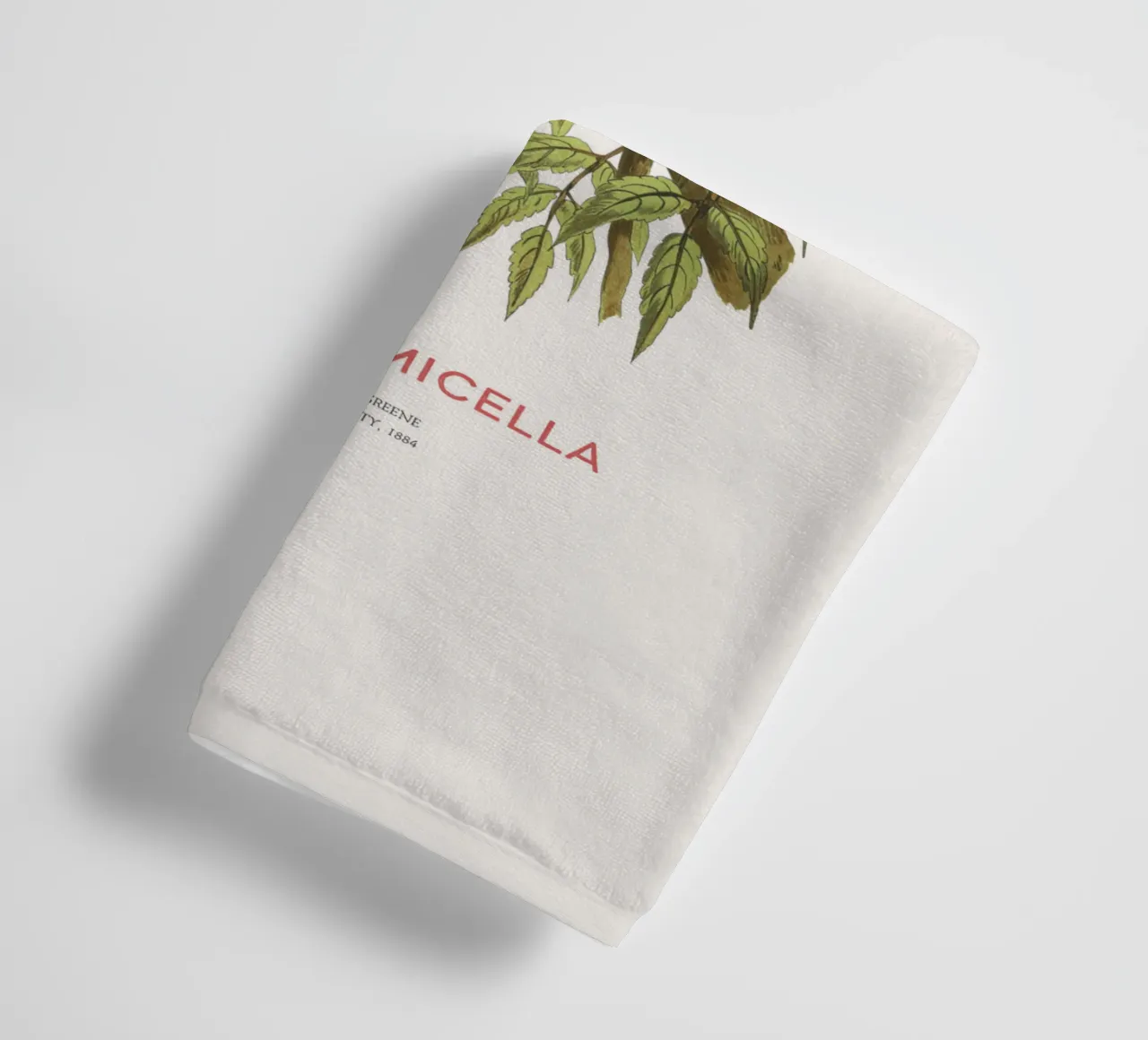 Lorius domicella oder Purpurnackenlori Handtuch von Vintagrafica