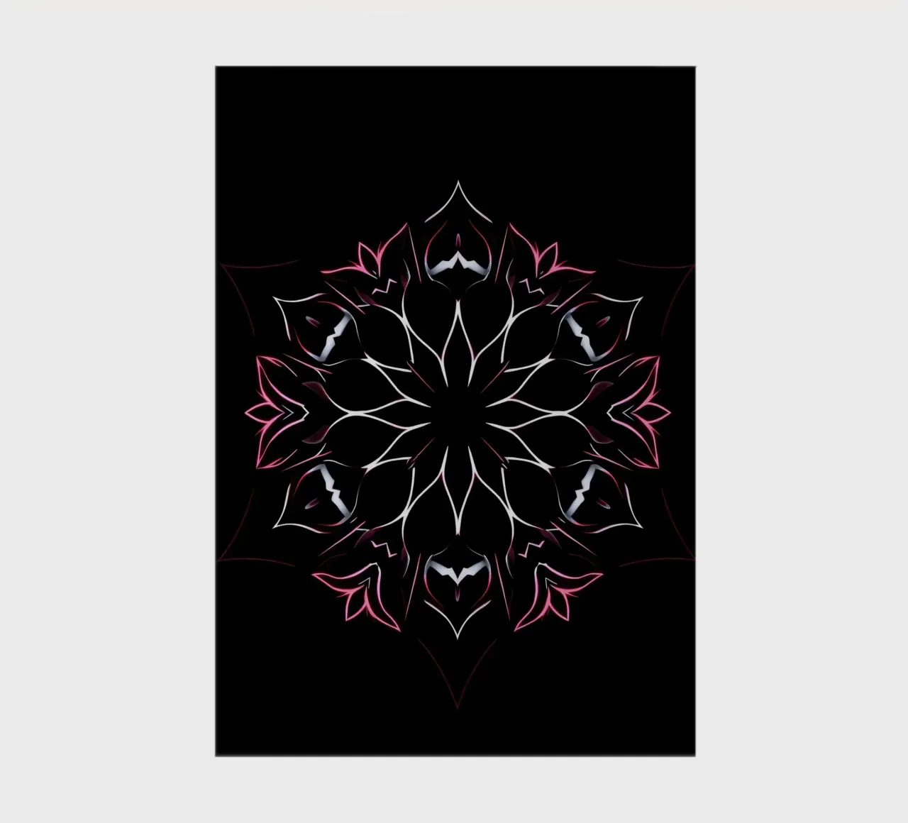 Intricate floral mandala design symmetrical pattern notebook by DesignDoodle