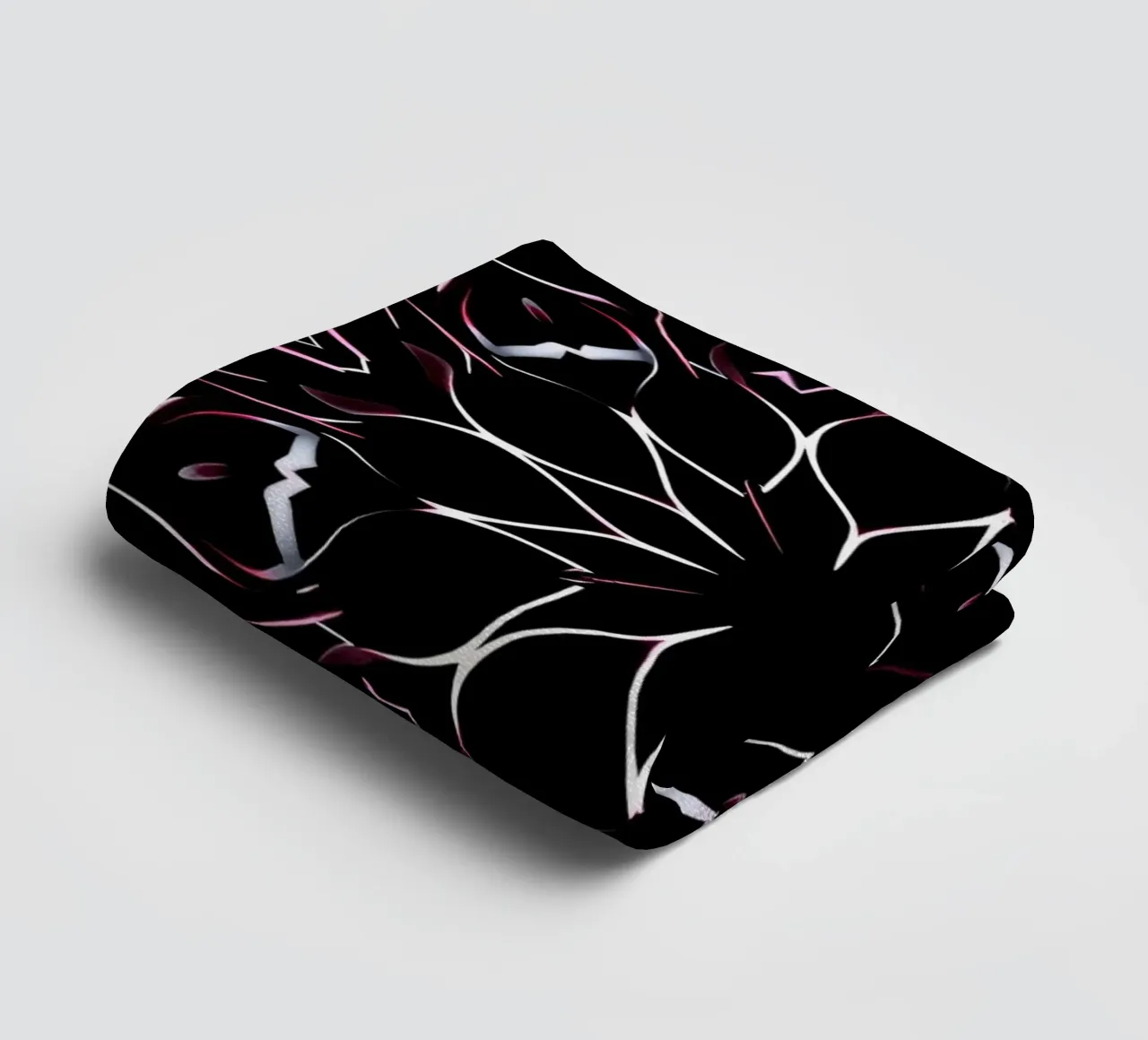 Intricate floral mandala design symmetrical pattern towel by DesignDoodle