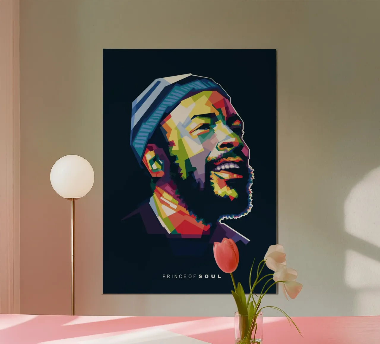 Principe dell'anima poster con telaio in legno da Alkahfsmart