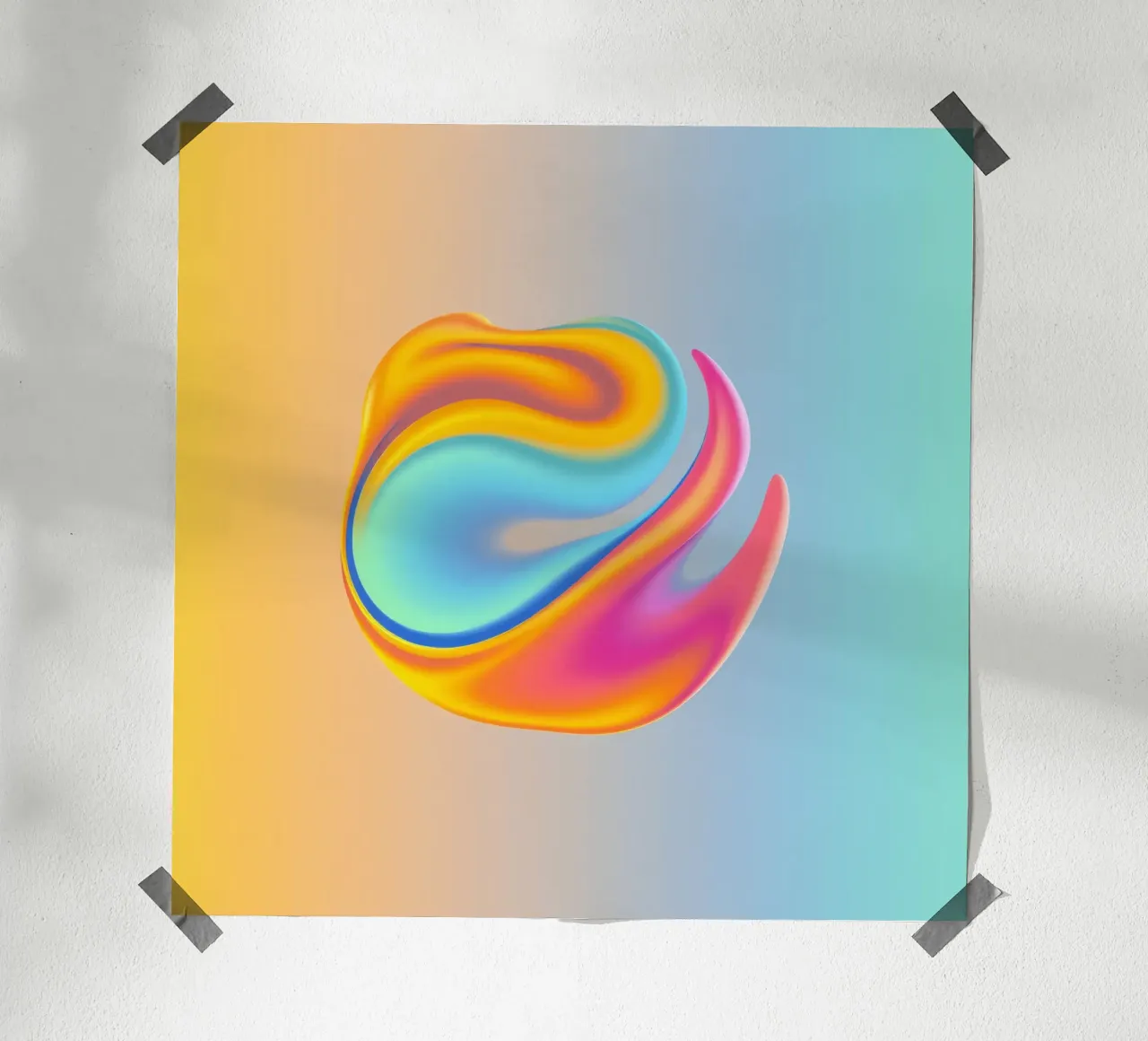 Kleurrijk abstract wervelontwerp dat logo mengt hahnemühle van DesignDoodle