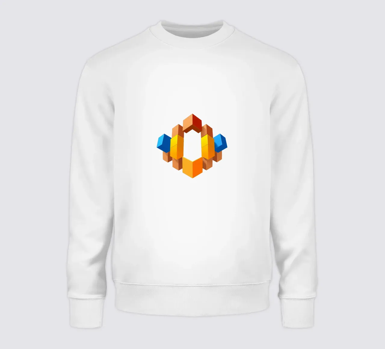 Forme geometriche colorate disposte in un motivo creativo felpa da DesignDoodle