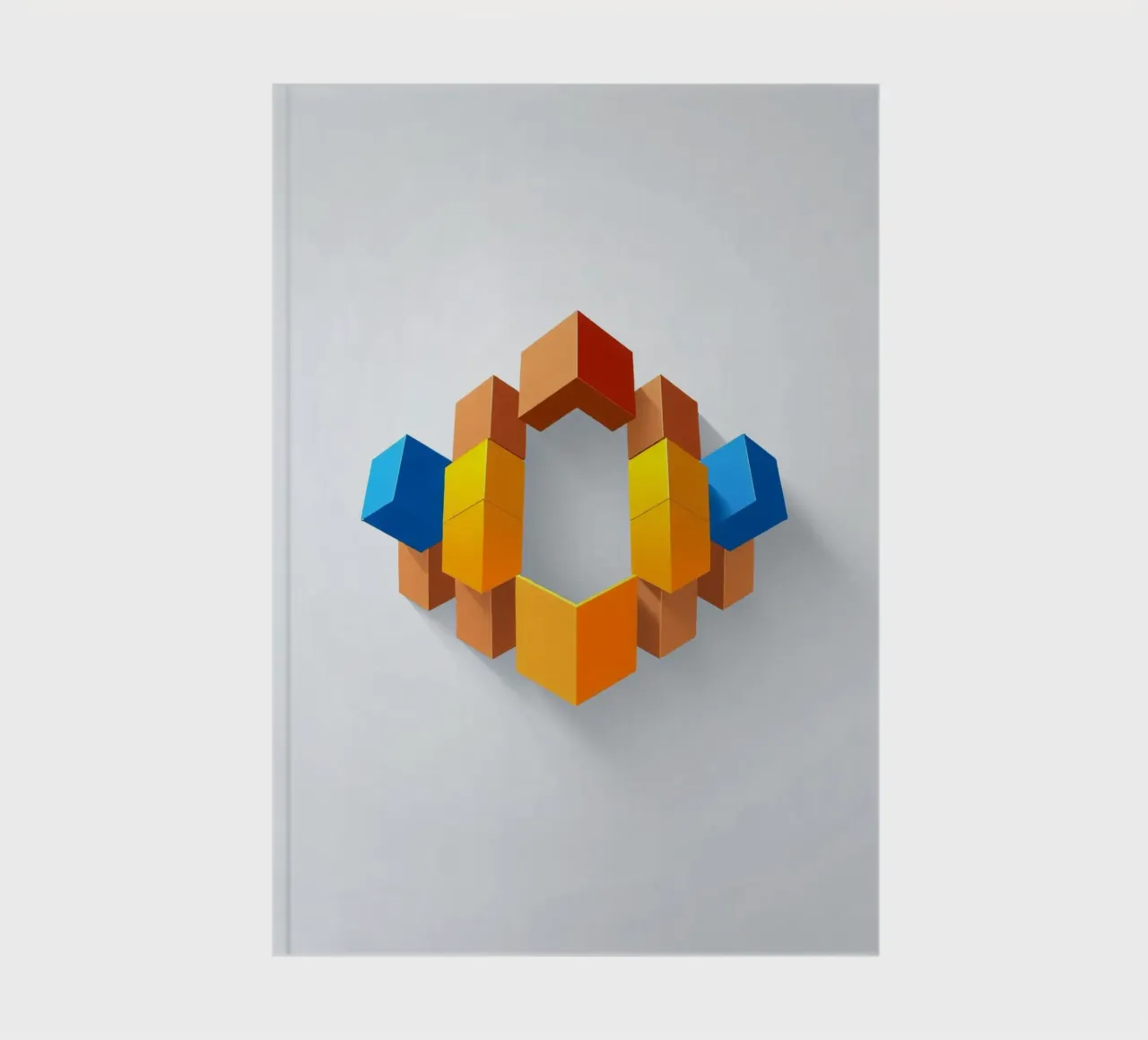 Forme geometriche colorate disposte in un motivo creativo diario da DesignDoodle