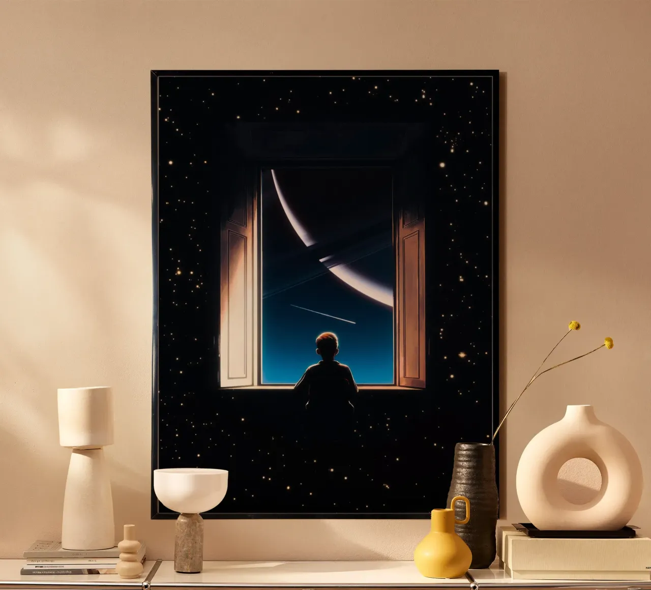 Cosmic Wonder poster with plastic frame by Taudalpoi