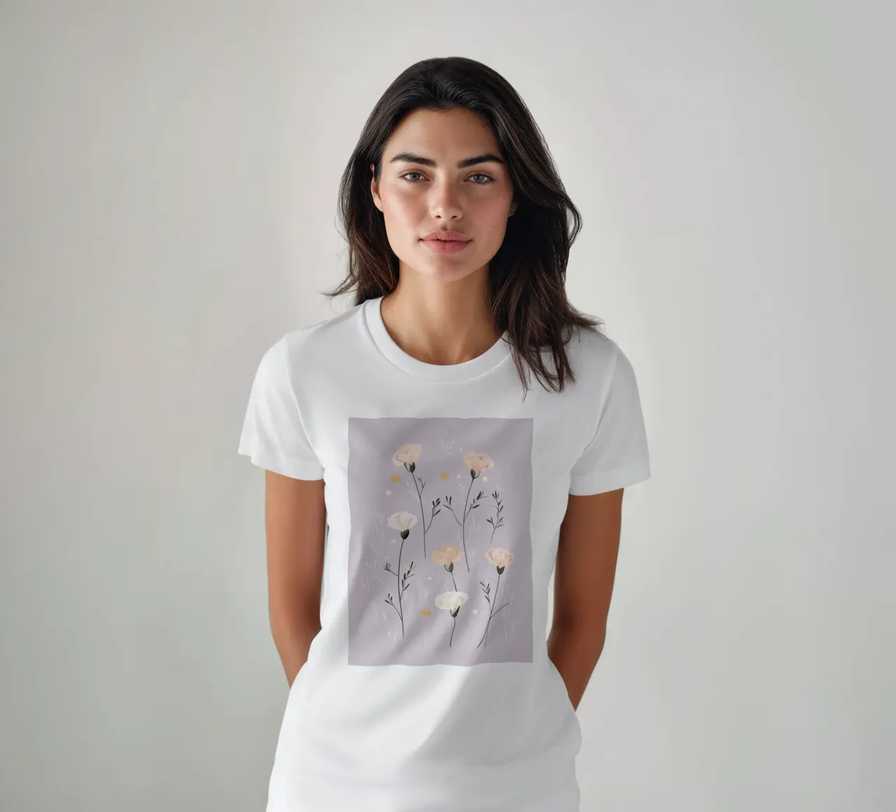 Pastel Carnations t-shirt by treechild