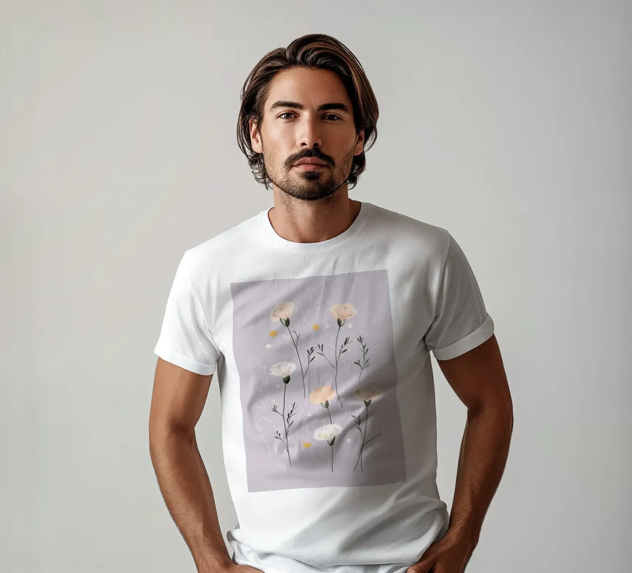 Pastel Carnations t-shirt by treechild
