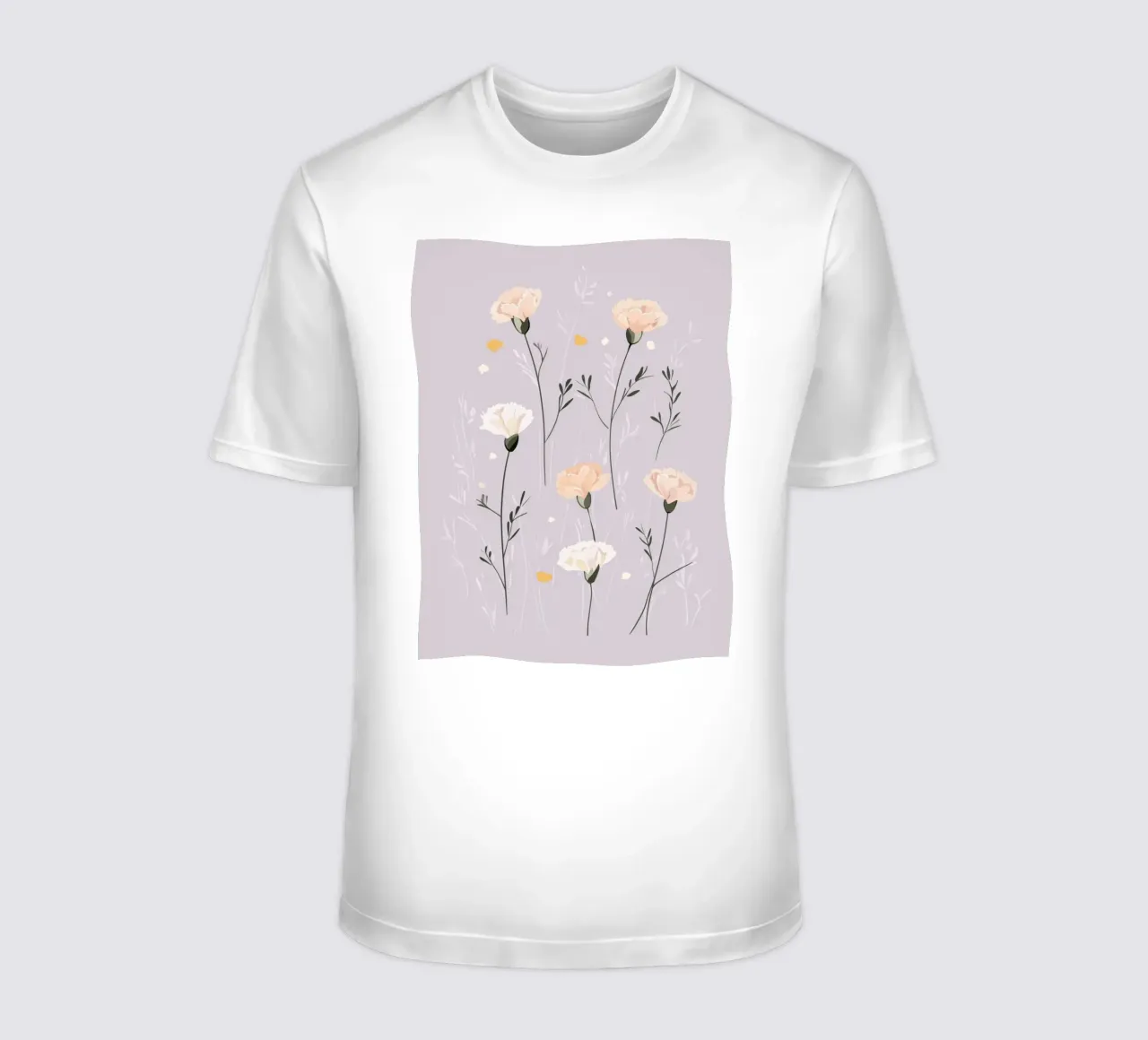 Pastel Carnations t-shirt by treechild