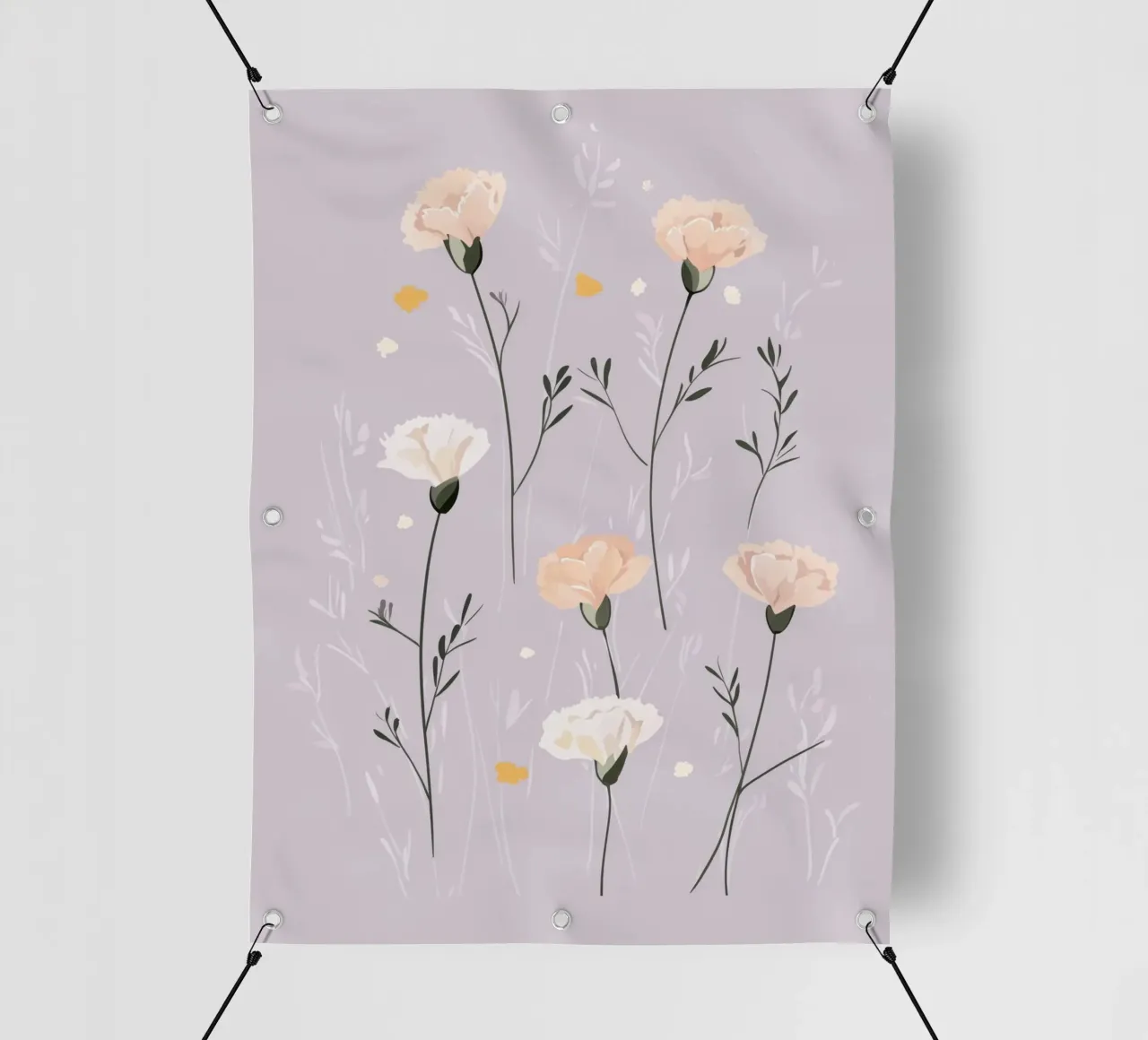 Pastel Carnations telo in pvc da treechild