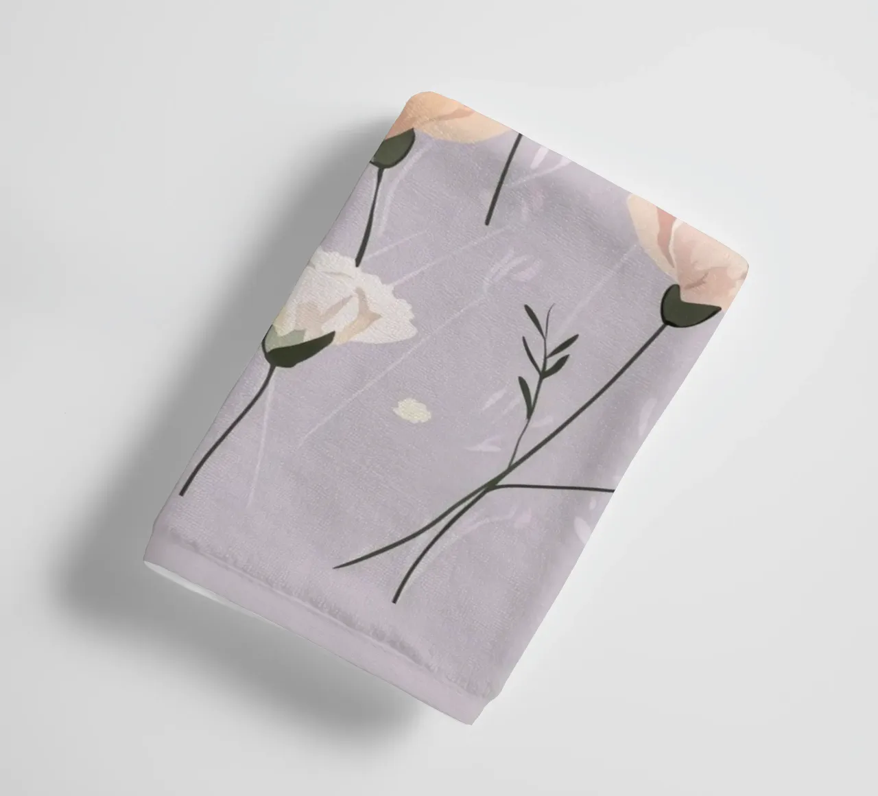Pastel Carnations asciugamano da bagno da treechild