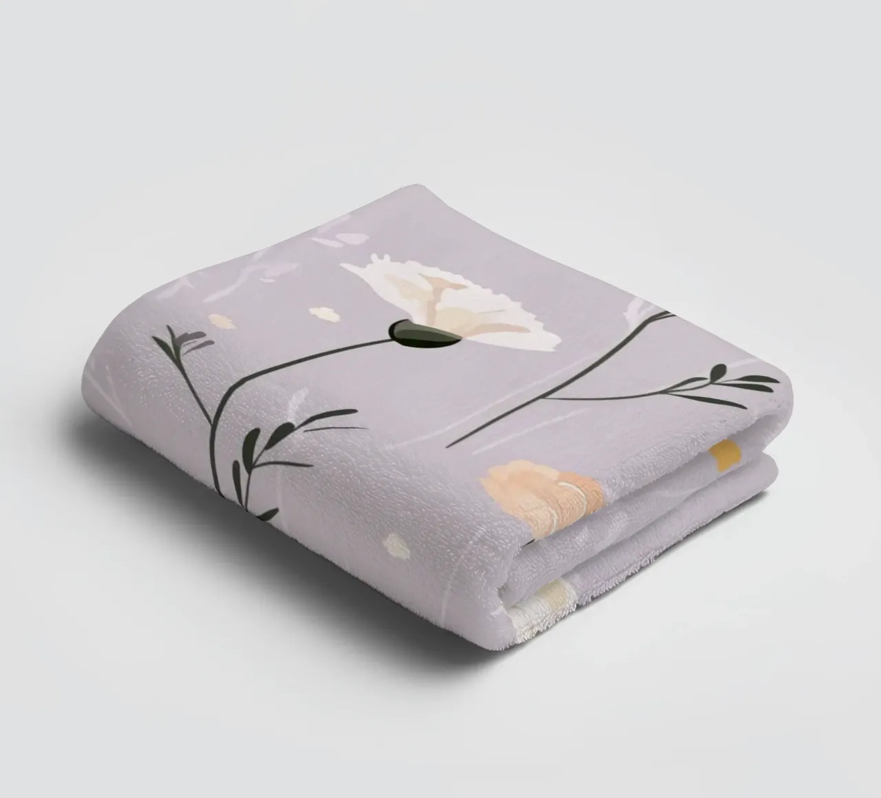 Pastel Carnations asciugamano da bagno da treechild