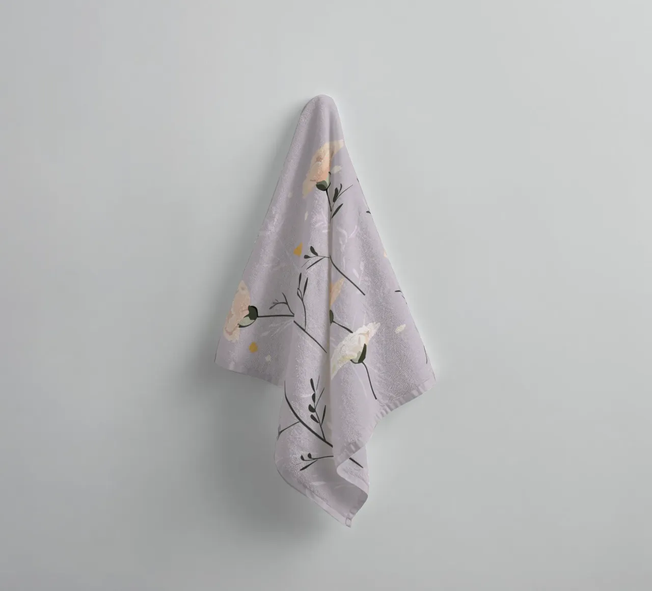 Pastel Carnations asciugamano da bagno da treechild