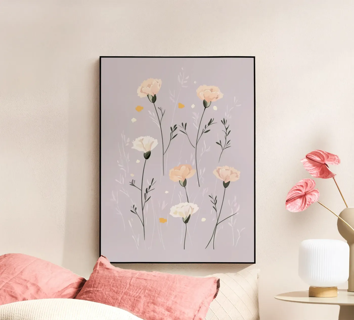 Pastel Carnations plexiglass da treechild