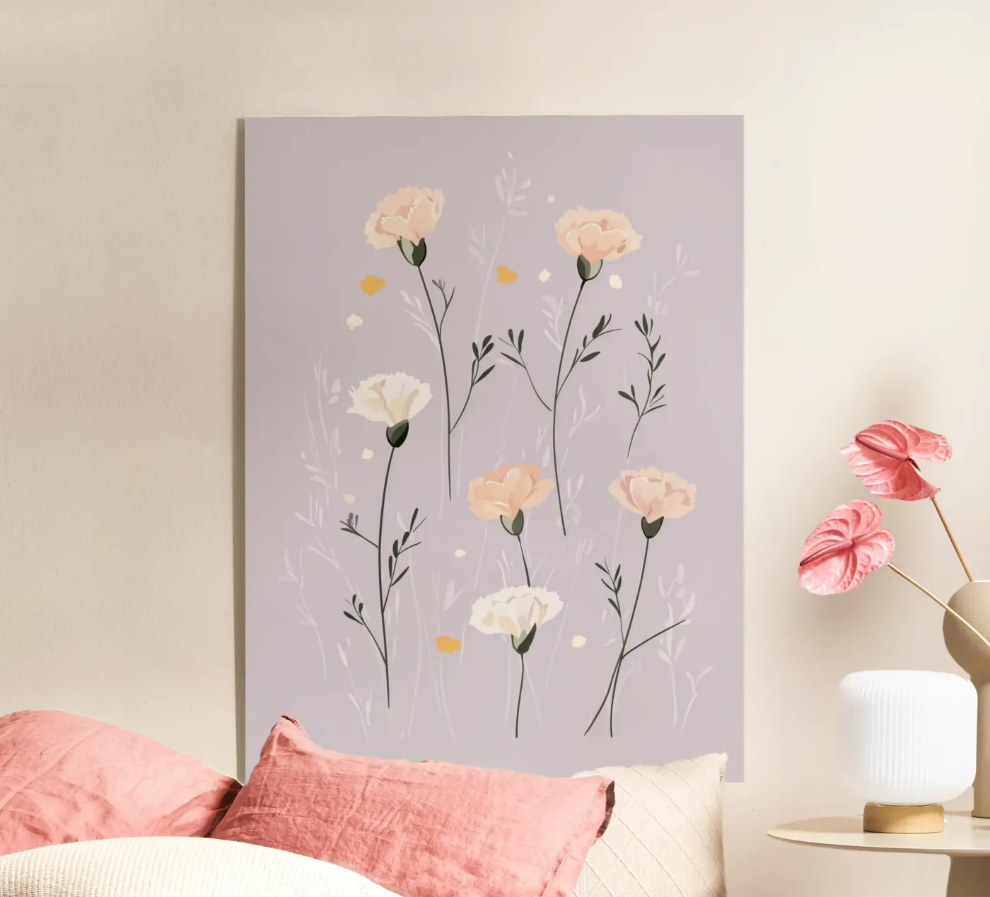 Pastel Carnations plexiglass da treechild