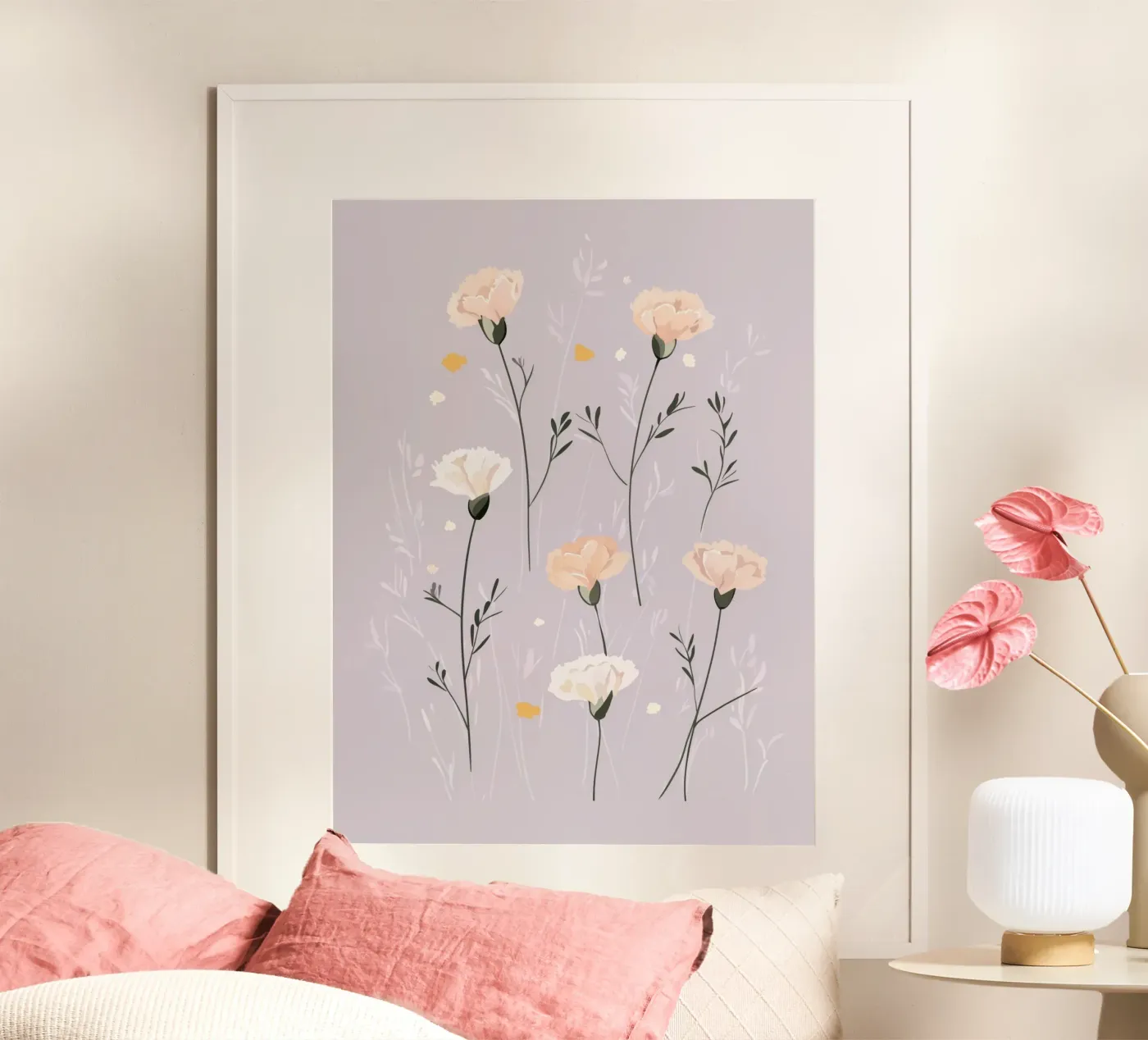 Pastel Carnations poster da treechild