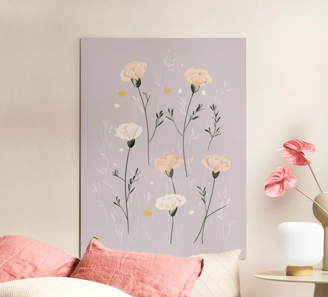 Pastel Carnations carta hahnemühle da treechild