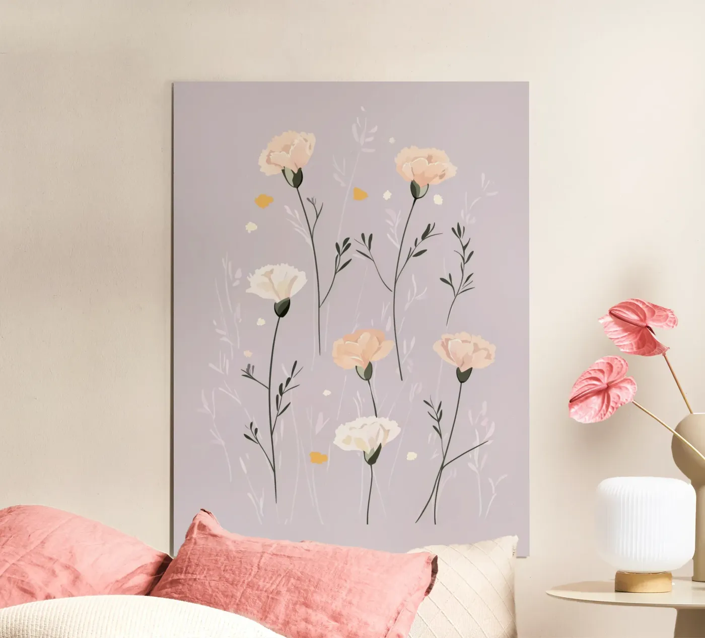Pastel Carnations poster da treechild
